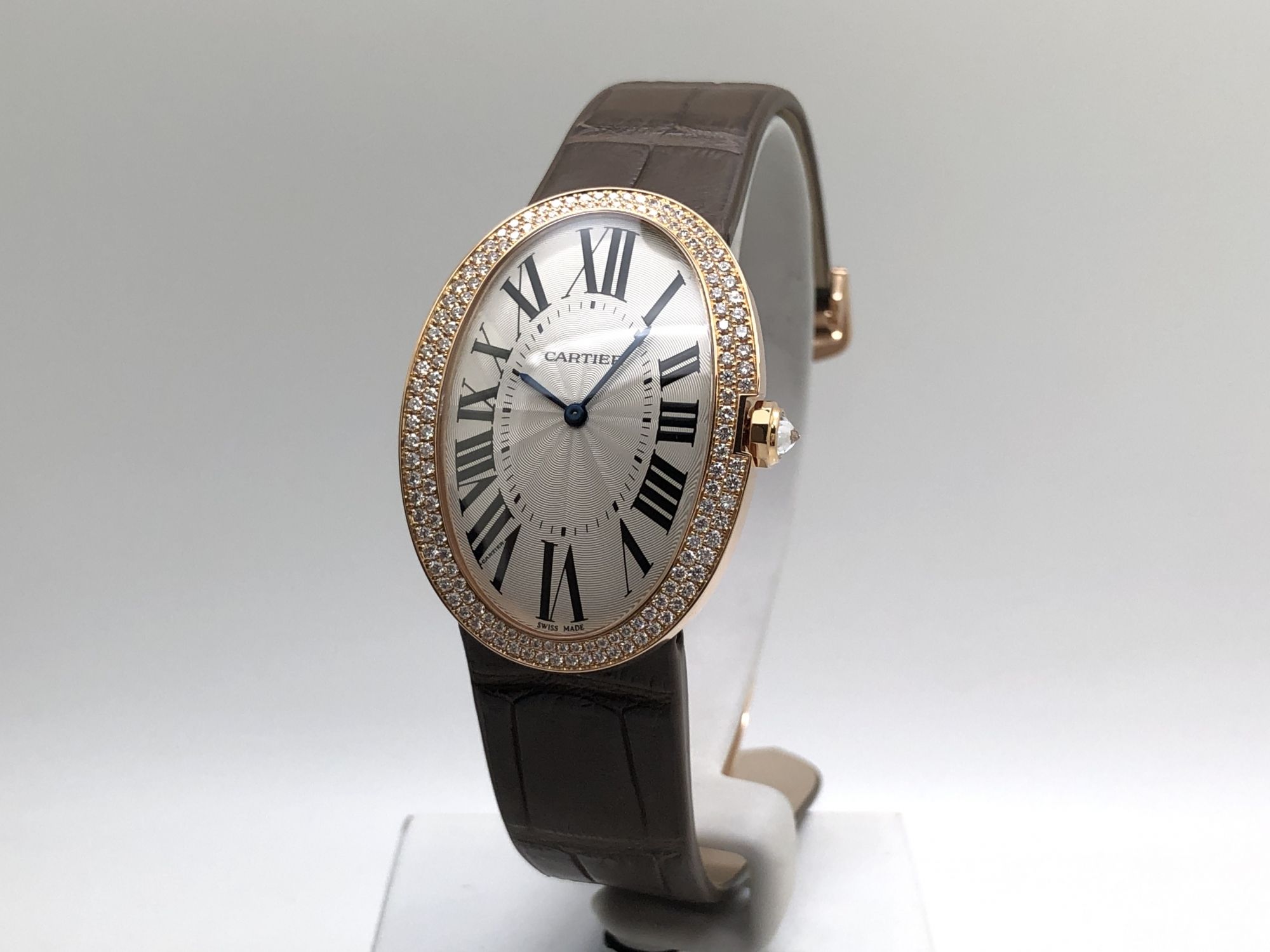 Cartier Baignoire Diamonds 18K Rose Gold Like New 3033